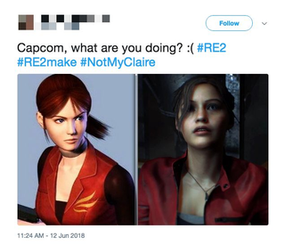 Illustration for article titled Some Fans Aren't Feeling Resident Evil 2's Remake FacesÂ